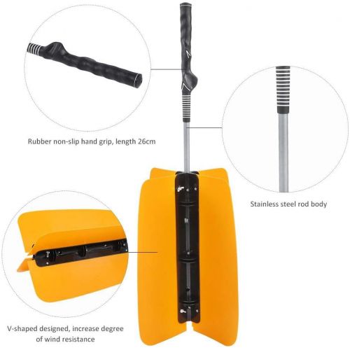  Vbest life Golf Swing Trainer,Golf Swing Fan Trainer Swing Wind Power Training Tool Humanized Non-Slip Grip