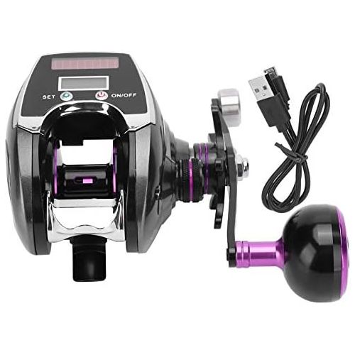  [아마존베스트]Vbest life Digital Electric Fishing Wheel LED Display Bait Casting Fishing Reel Rechargeable Baitcast Reel 9 Speed