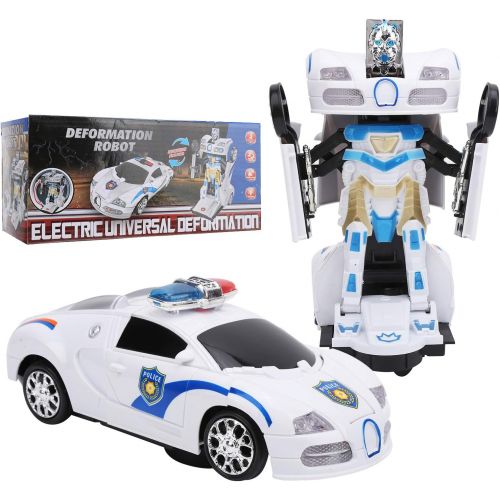  Vbest life 2 in 1 Children Electric RC Racing Car Remote Control Car Transforming Vehicle Robot Model Toy with Light for Kids Gift