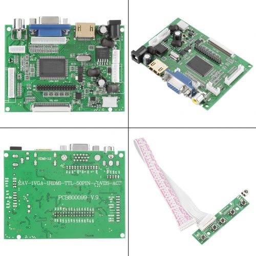  VBESTLIFE 7 inch LCD TFT Display 1024*600 HDMI VGA Monitor Screen Kit for Raspberry Pi 32 LCD TFT Display module LCD Controller Board kit