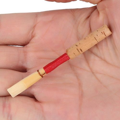  Vbestlife Oboe Reeds Medium Soft 5pcs Red Handmade Oboe Reed Instrument Accessories with Case/Tube