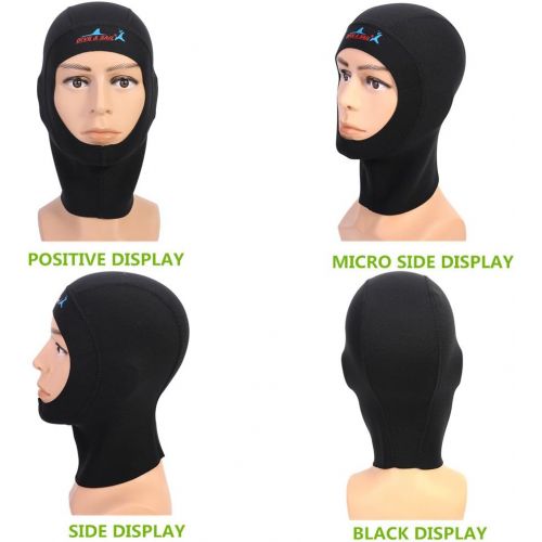  [아마존베스트]Vbestlife 1/3MM Bib Hood Diving Cap Neoprene Scuba Snorkeling Wetsuit Hood Surf Divers Hat for Men Women