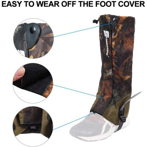  [아마존베스트]Vbestlife Snow Legging Gaiters,Outdoor Waterproof Hunting Leg Gaiters Leg Cover Wraps Snow Boot Gaiters for Camping Hiking Walking Climbing