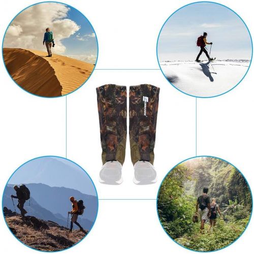  [아마존베스트]Vbestlife Snow Legging Gaiters,Outdoor Waterproof Hunting Leg Gaiters Leg Cover Wraps Snow Boot Gaiters for Camping Hiking Walking Climbing