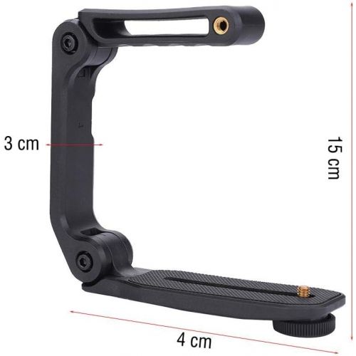  Vbestlife Extension Stabilizer Holder Grip for DSLR Digital Camcorder, Video Filming Camera Protective Handle with Universal Microphone Flash External Screw Hole