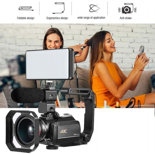  Vbestlife Extension Stabilizer Holder Grip for DSLR Digital Camcorder, Video Filming Camera Protective Handle with Universal Microphone Flash External Screw Hole