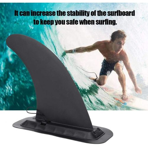  Vbestlife. Surfboard Fin - 2 Pieces Detachable Surfboard Tail Rudder Plastic Surfing Watershed Fin, Quick Release Slide in Fin Inflatable Paddleboard