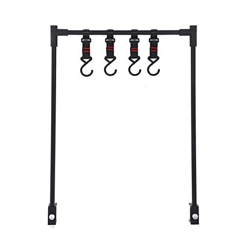  Vbestlife Camping Hanging Rack with 4 Movable Hooks Hanging Your Camping Gear Camping Cookware Storage Rack