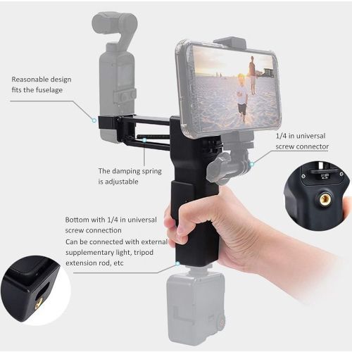  Vbestlife Handheld Z?Axis Stabilizer,Damping Handheld Stabilizer,with Lanyard,for DJI Pocket 2 Gimbal Camera,Black