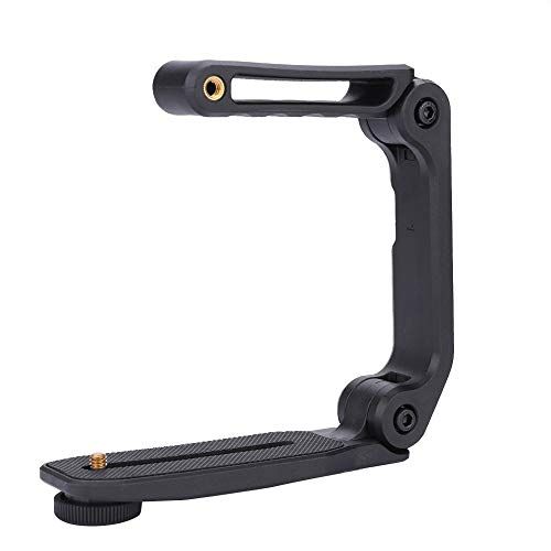  Vbestlife Extension Stabilizer Holder Grip for DSLR Digital Camcorder, Video Filming Camera Protective Handle with Universal Microphone Flash External Screw Hole