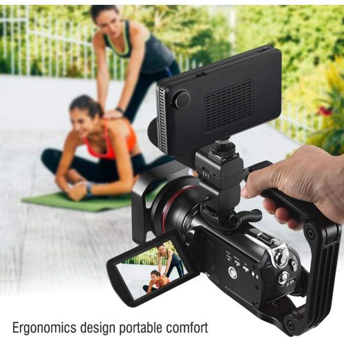  Vbestlife Extension Stabilizer Holder Grip for DSLR Digital Camcorder, Video Filming Camera Protective Handle with Universal Microphone Flash External Screw Hole