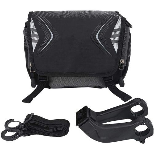  Vbestlife Bicycle Handlebar Bag Waterproof Cycling Bicycle Bike Basket Front Frame Tube Handlebar Bags Lagre Capacity Bike Single Shoulder Bag Case Accessory