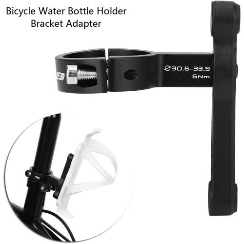  Vbestlife Bicycle Bottle Cage Adapter Mount,Bike Water Bottle Holder Clamp Clip Handlebar Bracket Mount Cycling Cage Handlebar Bracket Adapter Handlebar Seatpost