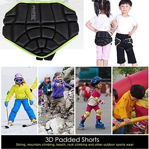  Vbestlife 3D Padded Hip Protective Shorts Kids Men Women Butt Pad Shorts Paded Short Pants for Ski Skiing Skating Skateboarding Snowboard