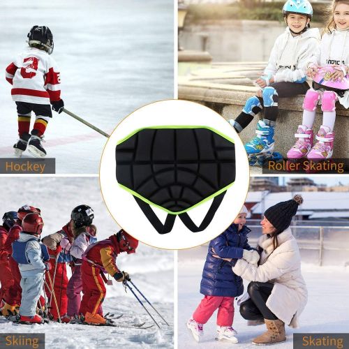  Vbestlife 3D Padded Hip Protective Shorts Kids Men Women Butt Pad Shorts Paded Short Pants for Ski Skiing Skating Skateboarding Snowboard