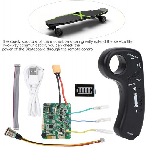  Vbestlife 24V Electric Skateboard Accessories Set Include Wireless Skateboard Remote Control,Motherboard,Motor Wire,Power Supply Cable,USB Cable for Electric Skateboard