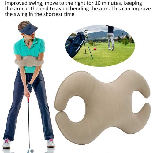  Vbest life Golf Air Cushion,8-Shape Arm Posture Corrector Swing Exerciser Correct Practicing Golf Training Aids Adjustable Help Improve Swing