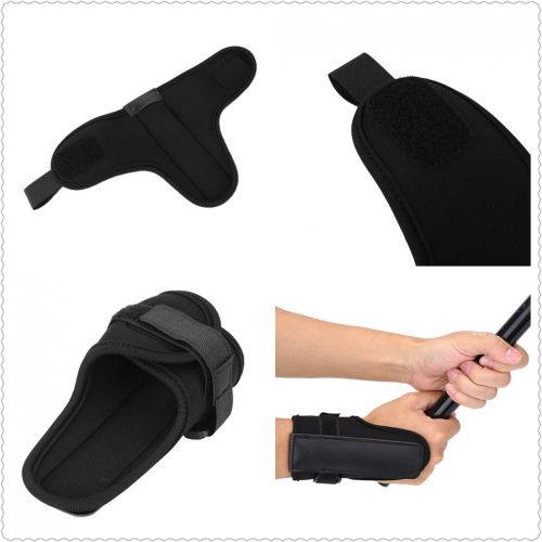  Vbestlife Golf Swing Training Aid Tactic, Golf Wrist Brace Band, Glove Golf Swing Train Aid Set Straight Practice Wrist Brace Trainer Corrector Golfer Accessory