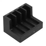 Vbestlife 4 Bay Docking Station,USB3.0 Docking Station Support 2.5 and 3.5 Inch Interface HDD and SSD Hard Disk,Support System for Win/OS X/Linux(Black)