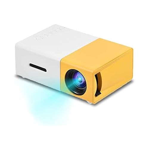  Vbestlife Mini Projector,Portable 1080P 600lm 4 : 3 LED Projector Home Cinema Theater Movie Support Laptop PC Smartphone HDMI Input,Great Gift Pocket Projector for Party Camping (Y