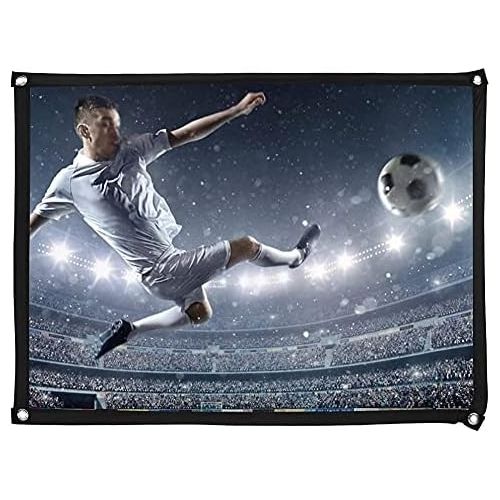  Vbestlife 4:3 Thickened Foldable Projection Screen,100% Polyester Portable Foldable White Soft Projector Screen Curtain,Home Theater Conference Meeting Projection Screen(40 inch)