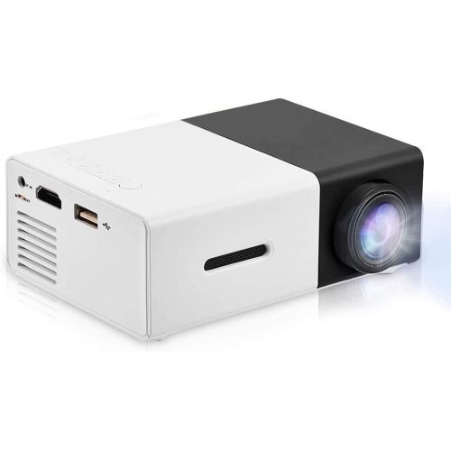  Vbestlife Mini Projector,Portable 1080P 600lm 4 : 3 LED Projector Home Cinema Theater Movie Support Laptop PC Smartphone HDMI Input,Great Gift Pocket Projector for Christmas (Black