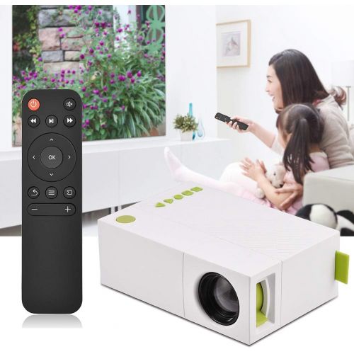  Vbestlife Mini Portable LED Projector, 1080P HD 4K 320x240 600Lm Projector,HDMI/USB/AV/TF Device Home Cinema Beamer Theater,Great Gift Pocket Video Projector for Outside Party Game