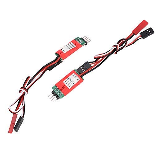  Vbestlife RC Lights Controller,The Third Channel Control Switch Receiver Cord Model Car Lights Controller for RC Model Car Spare Parts(Red)