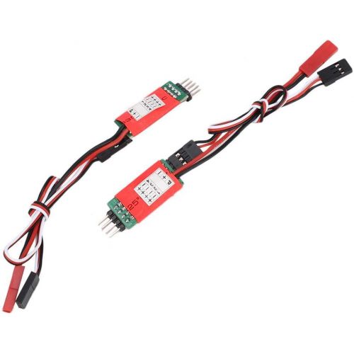  Vbestlife RC Lights Controller,The Third Channel Control Switch Receiver Cord Model Car Lights Controller for RC Model Car Spare Parts(Red)