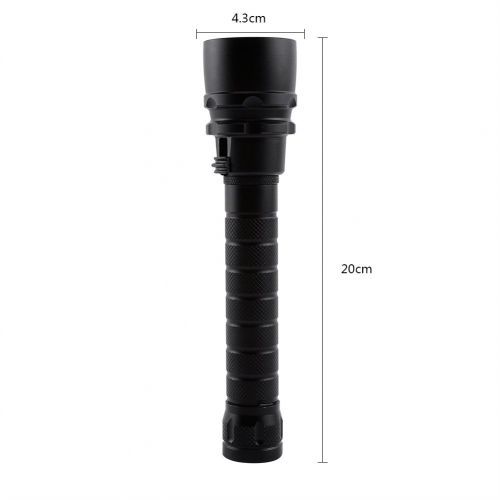  Vbestlife Diving Flashlight Torch Lamp Tactical LED Flashlight Dive Fishing Light 8000LM Waterproof 30W 3AAA Batteries 100m Underwater Submarine Handheld Light Anti-flick Spotlight With Hand