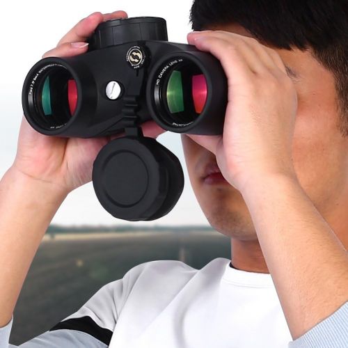  Vbestlife Binoculars Range Finder,7 x 50 Outdor Military Waterproof Night Vision Binoculars with Compass Range Finder