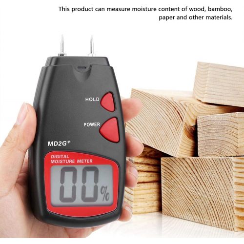  Vbestlife Humidity Tester, Fast Response Time Test Range: 5% to 40% Digital Wood Moisture Meter, for Measure Moisture Wood Paper Bamboo
