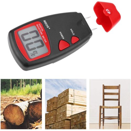  Vbestlife Humidity Tester, Fast Response Time Test Range: 5% to 40% Digital Wood Moisture Meter, for Measure Moisture Wood Paper Bamboo