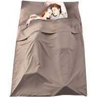 VeMee Sleeping Bag Liner Travel Sleeping Liner Lightweight Breathable Cotton Sleeping Camping Sheet Ultralight Compact Sleep Sheet Carry Bag for Picnic,Hiking