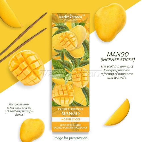  인센스스틱 Vedic Vaani Fresh Alphonso Mango Incense Sticks -100 GM