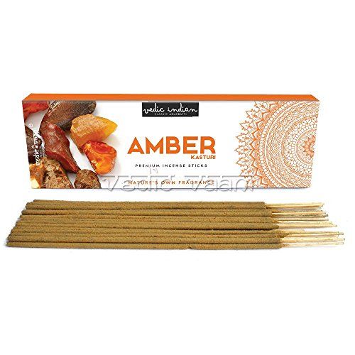  인센스스틱 Vedic Vaani Amber Kasturi Premium Incense Sticks - 250 GMS