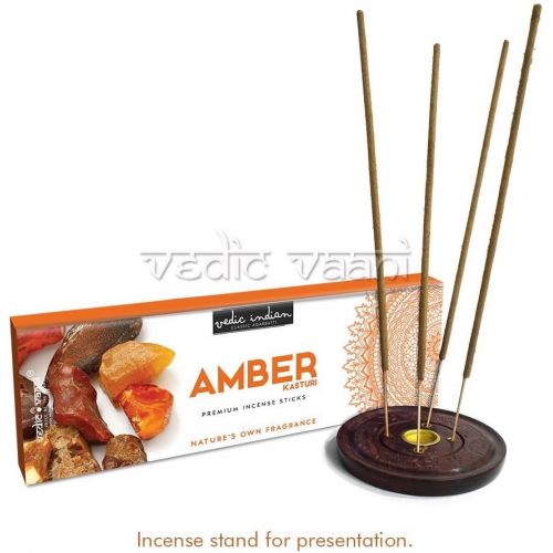  인센스스틱 Vedic Vaani Amber Kasturi Premium Incense Sticks - 250 GMS