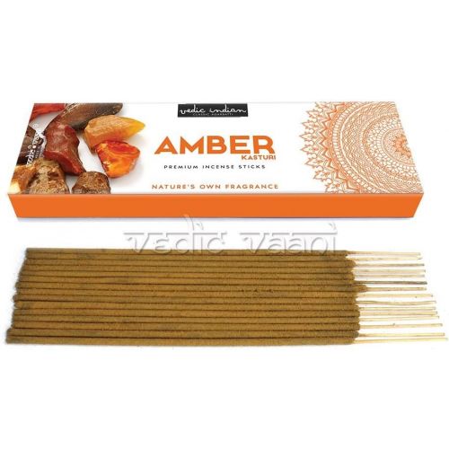  인센스스틱 Vedic Vaani Amber Kasturi Premium Incense Sticks - 250 GMS