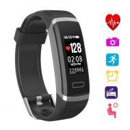 VeeEx Fitness Tracker, Bluetooth 4.0 Activity Tracker Watch 0.96”OLED Color Screen Waterproof Heart Rate Monitor, Pedometer, Sleep Quality Monitor Kids Women Men, Android & iOS Sma