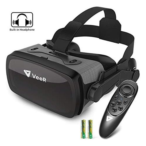  [아마존베스트]Veer VeeR Falcon VR Headset with Controller, Eye Protection Virtual Reality Goggles to Comfortable Watch 360 Movies for Android, Samsung Galaxy S9 & Note 9, Huawei and iPhone XR & Xs Ma