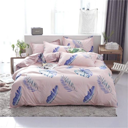  Vefadisa Green Cactus Comforter Cover Sets Twin-4pcs Quilt Cover Set- 1 Duvet Cover 2 Pillow Sham 1 Flat Sheet with Zipper Closure-Soft Breathable Cotton Printed Bedding Sheet Sets