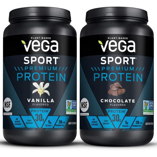  Vega Sport Protein Powder, Vanilla, 1.83 lb, 20 Servings