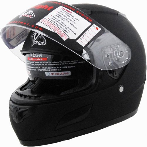  Vega Insight Full Face Helmet (Silver, Large)