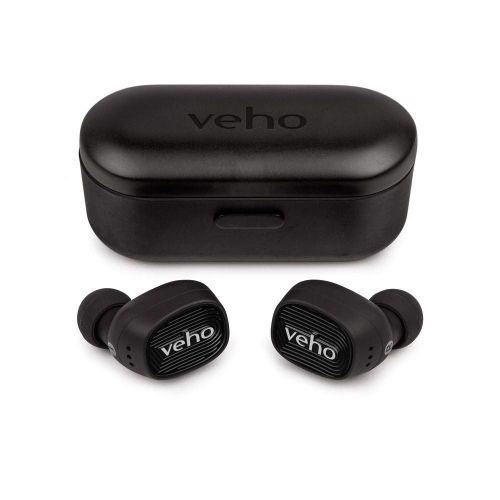  Veho ZT-1 True Wireless Earphones | Bluetooth | Headphones | TWS | Earbuds | Mic | Charging Case Included | Touch Control | AAC | Designed in The UK | VEP-017-ZT1