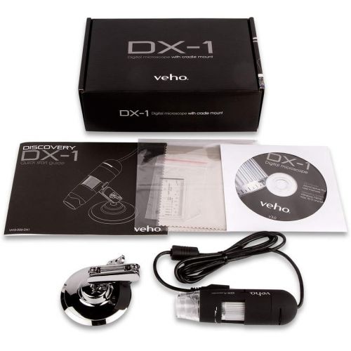  [아마존베스트]Veho Discovery DX-1 USB Digital 2MP Microscope x200 Magnification Photo Capture Video Recording (VMS-006-DX1)