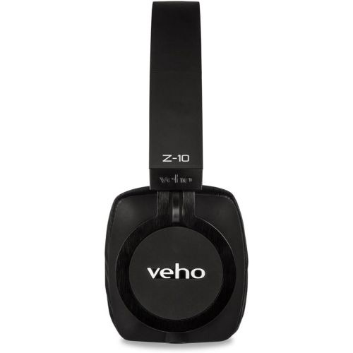  Veho VEP-010-Z10 Z-10 On-Ear Wired Premium Headphones, Flex Anti-Tangle Cable, Black