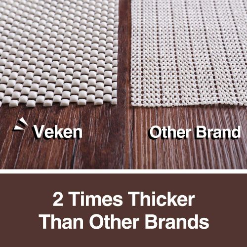  Veken Non-Slip Area Rug Pad Gripper 8 x 10 Extra Thick Pad for Any Hard Surface Floors, Keep Your Rugs Safe and in Place