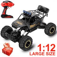 Veken Electric Remote Control Car 1: 12 Large Scale Rechargeable 2.4 Ghz Radio Remote Control Truck Monster High Speed 4 Wd Off Road Vehicle Rock Crawler for Kids Adults