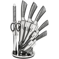 [아마존베스트]Velaze Knife Block Set, Chefs Knife Set with Precision Blades, Stainless Steel Knife Set