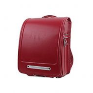 Vellio Shine Randoseru Satchel Bag A4 Clear File Fits School Bag with Rain Cover (Wine Red)